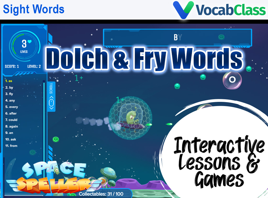 VocabClass Sight Words
